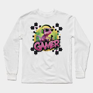 Gecko Gamer Long Sleeve T-Shirt